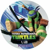 PaxToy.com  Фишка / POG / CAP / Tazo 01_LEO из Chipicao: Teenage Mutant Ninja Turtles