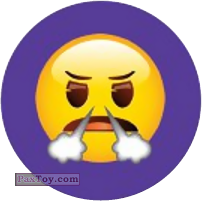 Emoji / Эмодзи - 05 Смайлик возмущен, пар из носа