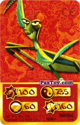 PaxToy.com 100 Скорость Дракона - Mantis из Nesquik: Карты «Кто Сильнее?»