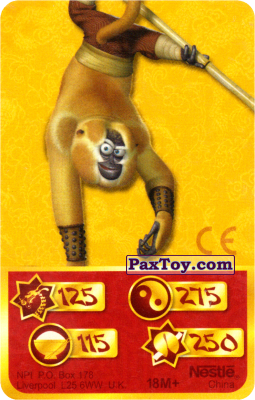 PaxToy.com 125 Скорость Дракона - Monkey из Nesquik: Карты «Кто Сильнее?»