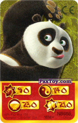 PaxToy.com 90 Скорость Дракона - Po Panda из Nesquik: Карты «Кто Сильнее?»