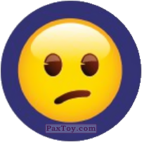PaxToy.com  Наклейка / Стикер, Фишка / POG / CAP / Tazo Emoji / Эмодзи - 61 Смайлик в непонимании из Cheetos: Найди 90 Эмодзи! (Emoji)