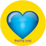 PaxToy 67 Синее сердечко на желтом фоне