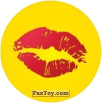 PaxToy.com  Наклейка / Стикер, Фишка / POG / CAP / Tazo Emoji / Эмодзи - 71 Поцулуй из Cheetos: Найди 90 Эмодзи! (Emoji)