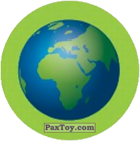 PaxToy.com  Наклейка / Стикер, Фишка / POG / CAP / Tazo Emoji / Эмодзи - 75 Планета Земля из Cheetos: Найди 90 Эмодзи! (Emoji)