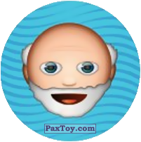 PaxToy.com  Наклейка / Стикер, Фишка / POG / CAP / Tazo Emoji / Эмодзи - 77 Дедуля из Cheetos: Найди 90 Эмодзи! (Emoji)