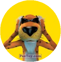 PaxToy.com  Наклейка / Стикер, Фишка / POG / CAP / Tazo Emoji / Эмодзи - 78 Честер ничего не слышит из Cheetos: Найди 90 Эмодзи! (Emoji)