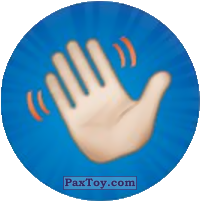 PaxToy.com  Наклейка / Стикер, Фишка / POG / CAP / Tazo Emoji / Эмодзи - 84 Здаров из Cheetos: Найди 90 Эмодзи! (Emoji)