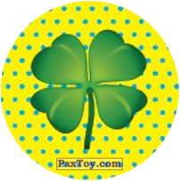 PaxToy.com  Наклейка / Стикер, Фишка / POG / CAP / Tazo Emoji / Эмодзи - 86 Клевер из Cheetos: Найди 90 Эмодзи! (Emoji)