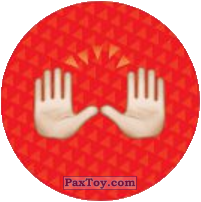 PaxToy.com  Наклейка / Стикер, Фишка / POG / CAP / Tazo Emoji / Эмодзи - 87 Погоди из Cheetos: Найди 90 Эмодзи! (Emoji)