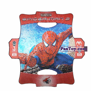 PaxToy.com Стерео карточка - Цвет Красный #95 из Люкс Чипсы: Стерео карточки Spider-Man 3