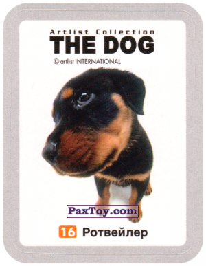 PaxToy.com 16 Ротвейлер из Cheetos: THE DOG: Artlist Collection