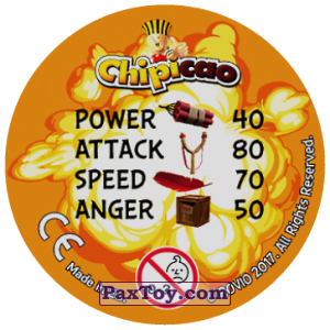 PaxToy.com - Фишка / POG / CAP / Tazo 53 KING PIG (Сторна-back) из Chipicao: Angry Birds 2017