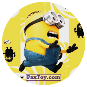 PaxToy.com  Фишка / POG / CAP / Tazo 54 DAVE THE MINION из Chipicao: Despicable Me 3