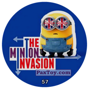 PaxToy.com  Фишка / POG / CAP / Tazo 57 THE MINION INVASION из Chipicao: Minions