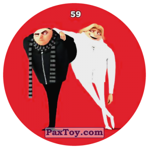 PaxToy.com  Фишка / POG / CAP / Tazo 59 GRU AND DRU из Chipicao: Despicable Me 3