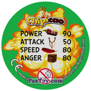 PaxToy.com - Фишка / POG / CAP / Tazo 60 COME AT US SNOW (Сторна-back) из Chipicao: Angry Birds 2017