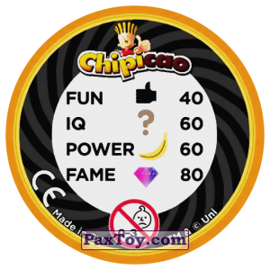 PaxToy.com - Фишка / POG / CAP / Tazo 60 JERRY AND PIG (Сторна-back) из Chipicao: Despicable Me 3