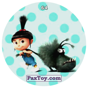 PaxToy.com  Фишка / POG / CAP / Tazo 64 AGNES AND KYLE из Chipicao: Despicable Me 3