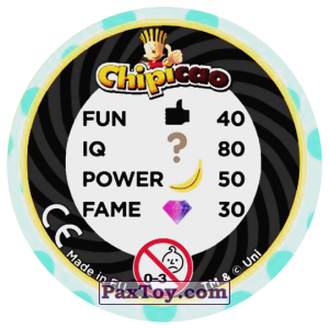 PaxToy.com - Фишка / POG / CAP / Tazo 64 AGNES AND KYLE (Сторна-back) из Chipicao: Despicable Me 3