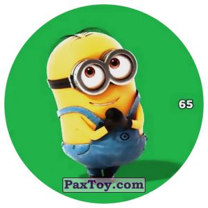 PaxToy.com  Фишка / POG / CAP / Tazo 65 DAVE THE MINION из Chipicao: Despicable Me 3