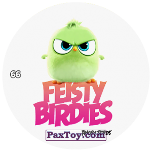 PaxToy.com  Фишка / POG / CAP / Tazo 66 FEISTY BIRDIES из Chipicao: Angry Birds 2017