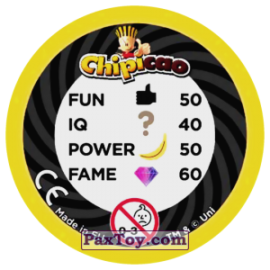 PaxToy.com - Фишка / POG / CAP / Tazo 67 DAVE AND PIG (Сторна-back) из Chipicao: Despicable Me 3