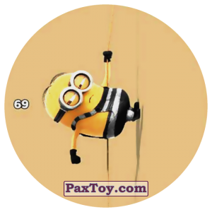 PaxToy.com  Фишка / POG / CAP / Tazo 69 DAVE PRISONER из Chipicao: Despicable Me 3