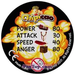 PaxToy.com - Фишка / POG / CAP / Tazo 69 PIGS WILL FLY (Сторна-back) из Chipicao: Angry Birds 2017