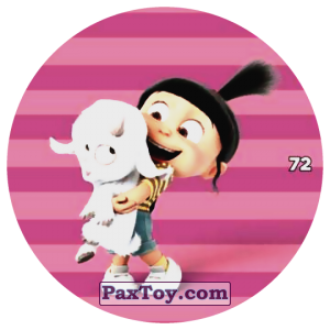 PaxToy.com  Фишка / POG / CAP / Tazo 72 AGNES AND LAMB из Chipicao: Despicable Me 3