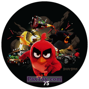 PaxToy.com  Фишка / POG / CAP / Tazo 75 ANGRY BIRDS из Chipicao: Angry Birds 2017