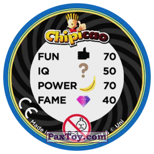 PaxToy.com - Фишка / POG / CAP / Tazo 77 GRU AND FAMILY (Сторна-back) из Chipicao: Despicable Me 3