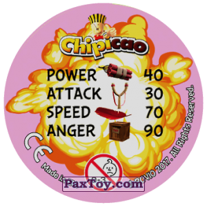 PaxToy.com - Фишка / POG / CAP / Tazo 78 STELLA (Сторна-back) из Chipicao: Angry Birds 2017
