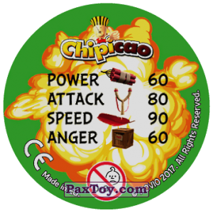 PaxToy.com - Фишка / POG / CAP / Tazo 79 LEONARD (Сторна-back) из Chipicao: Angry Birds 2017