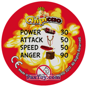 PaxToy.com - 80 RED (Сторна-back) из Chipicao: Angry Birds 2017