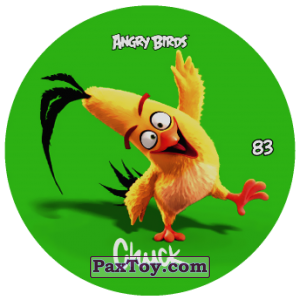 PaxToy.com  Фишка / POG / CAP / Tazo 83 CHUCK (Metal) из Chipicao: Angry Birds 2017