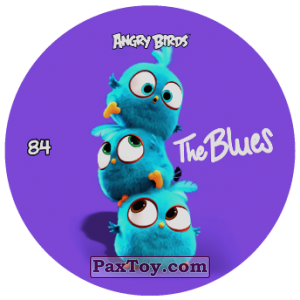 PaxToy.com  Фишка / POG / CAP / Tazo 84 THE BLUES (Metal) из Chipicao: Angry Birds 2017