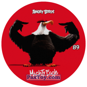 PaxToy.com  Фишка / POG / CAP / Tazo 89 MIGHTY EAGLE (Metal) из Chipicao: Angry Birds 2017