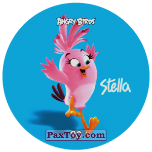 PaxToy.com  Фишка / POG / CAP / Tazo 90 STELLA (Metal) из Chipicao: Angry Birds 2017