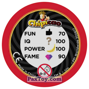 PaxToy.com - Фишка / POG / CAP / Tazo 97 KEVIN (Сторна-back) из Chipicao: Despicable Me 3