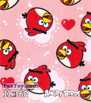 PaxToy.com  Карточка / Card, Наклейка / Стикер 11 из 60 More Red из Cheetos: Angry Birds 2