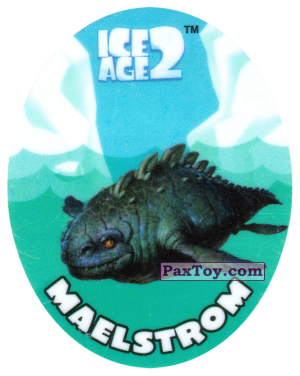 PaxToy.com  Фишка / POG / CAP / Tazo 12 MAELSTROM из Cheetos: Ice Age 2