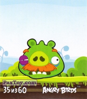 PaxToy.com - 35 из 60 Moustache Pig из Cheetos: Stickers Angry Birds 2