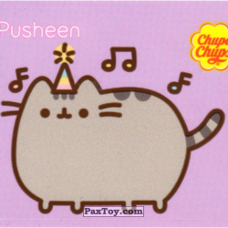 PaxToy 20 (Фиолетовый фон)   Pusheen слушает праздничную музыку