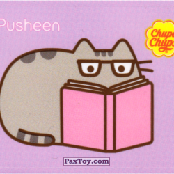 PaxToy 21 (Фиолетовый фон)   Pusheen читает книгу
