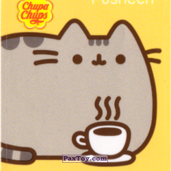 PaxToy 08 (Желтый фон)   Pusheen и горячая кружечка кофе