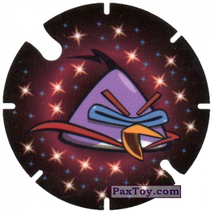 PaxToy.com  Фишка / POG / CAP / Tazo 27 Lazer Bird из Cheetos: Angry Birds Space Tazo