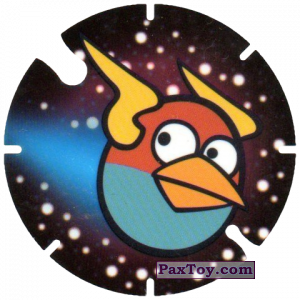 PaxToy.com  Фишка / POG / CAP / Tazo 28 Blue Bird Space из Cheetos: Angry Birds Space Tazo