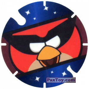 PaxToy.com  Фишка / POG / CAP / Tazo 30 Red Bird из Cheetos: Angry Birds Space Tazo