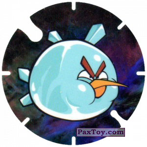 PaxToy.com  Фишка / POG / CAP / Tazo 36 Icecube Bird из Cheetos: Angry Birds Space Tazo